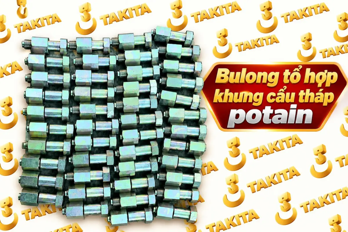 Bu lông tổng hợp khung cẩu tháp Potain